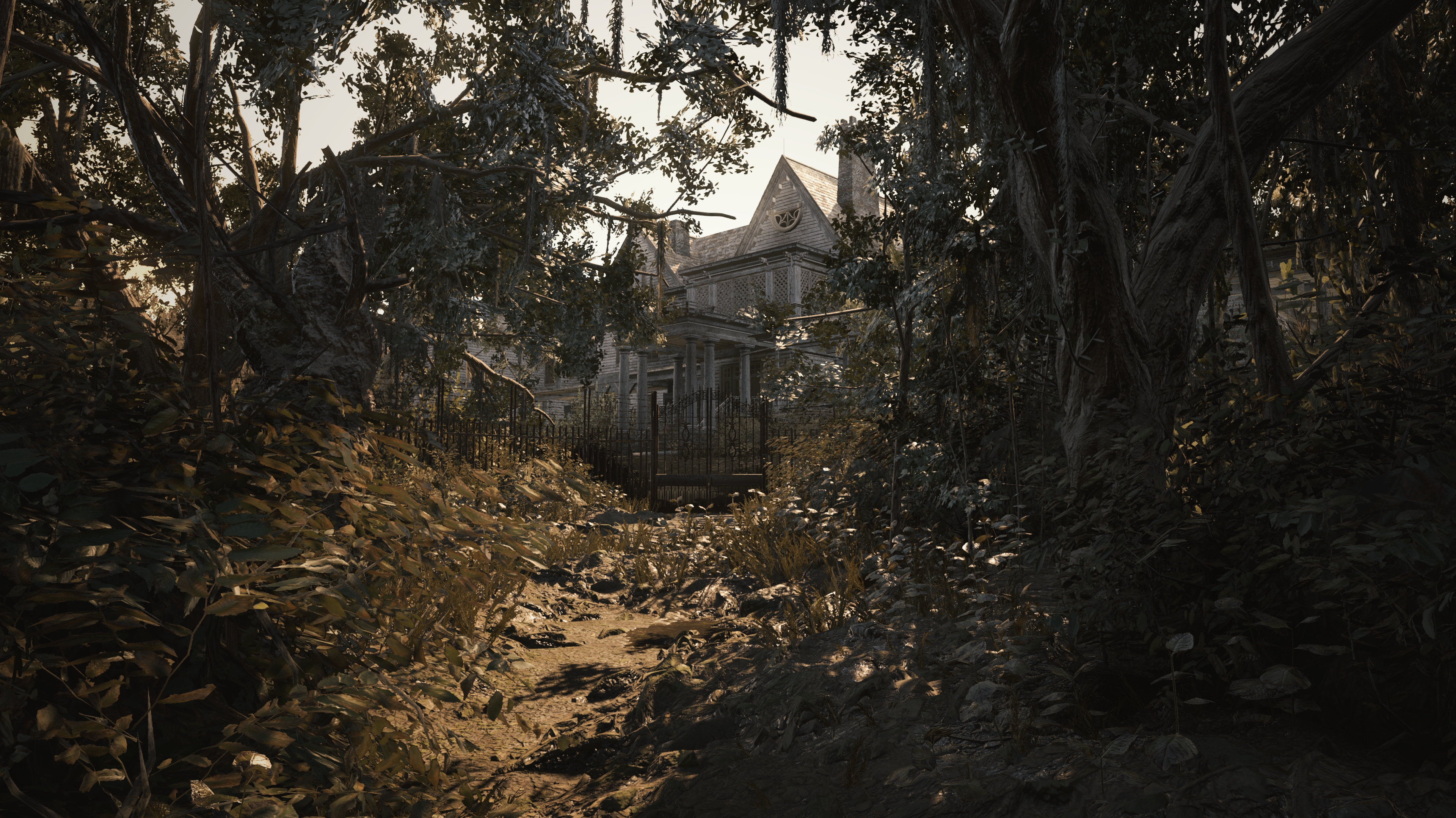 Imagen intermedia donde se muestra una escena que muestra el inicio del juego y la casa principal